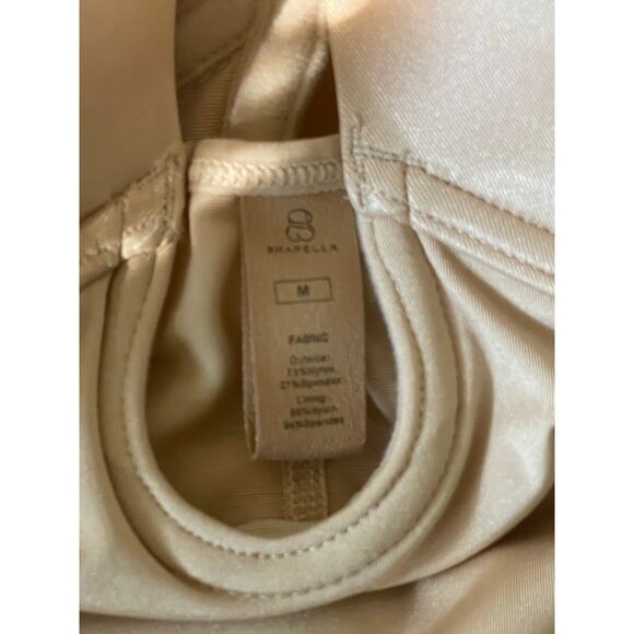 Shapellx MeshSmooth Deep Plunge Bodysuit Beige Size - Medium - Picture 9 of 9